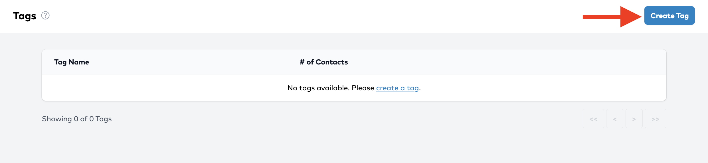 Click the “Add Tag” Button