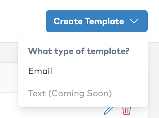 Click the “Create Template” Button
