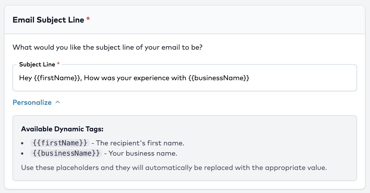 Create Email Subject Line