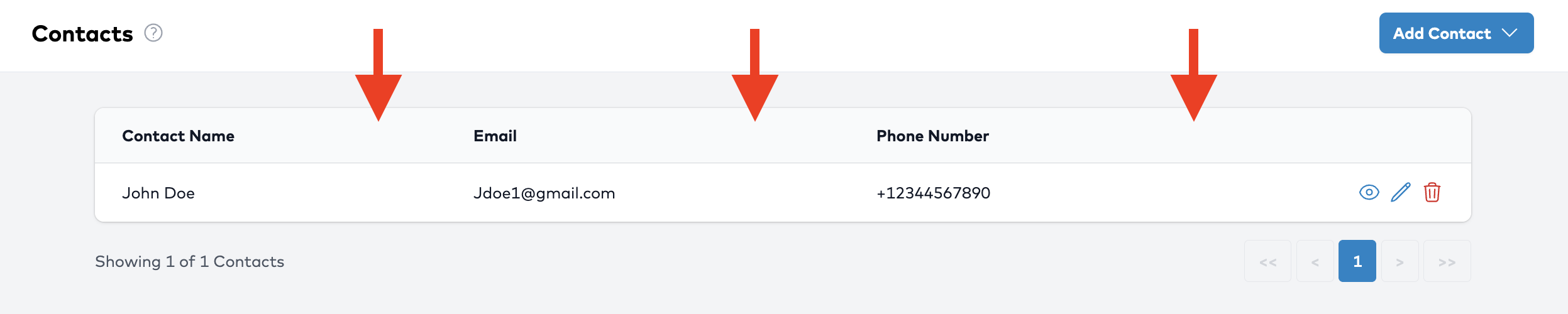Go to Contacts